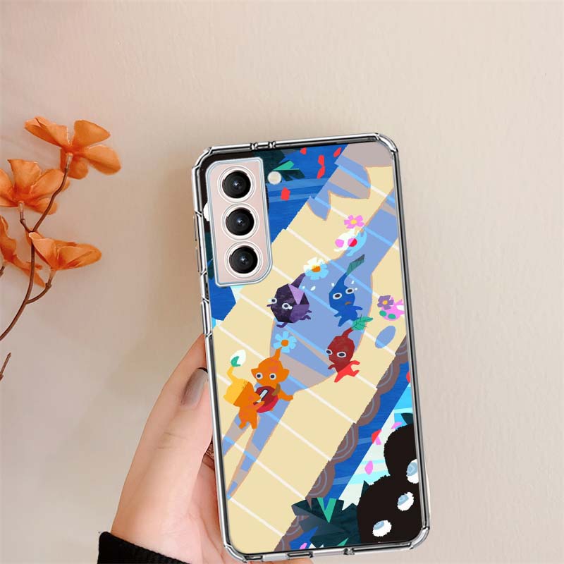 Game Pikmin 4 Phone Case For Samsung S24 FE Galaxy S22 S25 Ultra S25 Edge S21 S23 FE S20 S10 Plus Cover Shell Coque Clear Silico