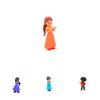 Colorful Disney Encanto Figures For Cake Toppers And Playtime 6 Piece Doll Set