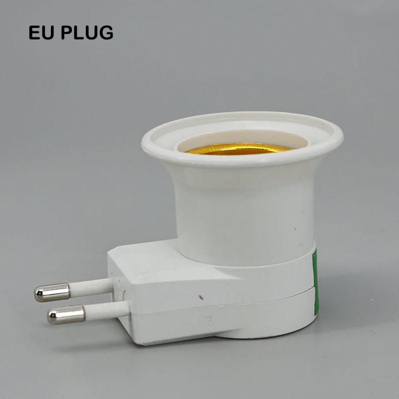 220V US AU EU UK E27 Lamp Socket Adapter with On/off Switch Plastic Standard Screw-in Socket Outlet Converter Bulbs Home