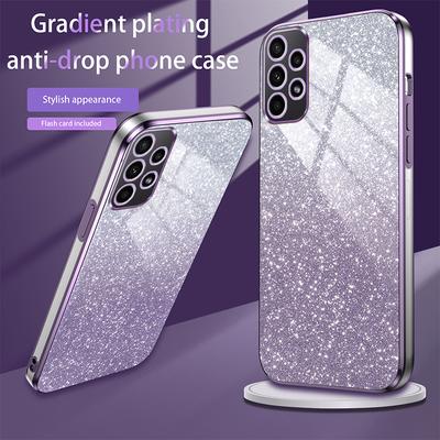 Luxusní elektroplátovaný třpytivý kryt pro Samsung Galaxy A53 5G Pro Samsung A53 5G Měkký TPU nárazník Průhledný zadní kryt telefonu