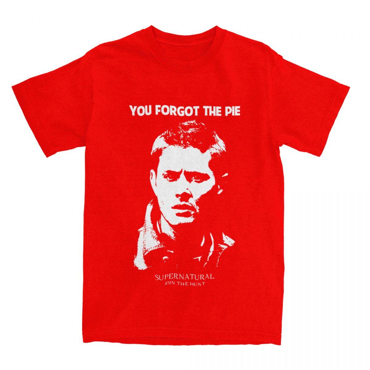 Hip Hop Supernatural Dean Winchester Angel TShirt Unisex Cotton Short Sleeve Round Neck TopsTops S