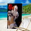 proof beach towel with a Pennywise the Dancing Clown1 pattern - soft,absorbent,quick-drying,machine washable - perfect for swimming,camping,bathing