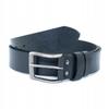 Wild DźINS Men's Leather Belt Black Genuine Grain Leather Size 125 Cm