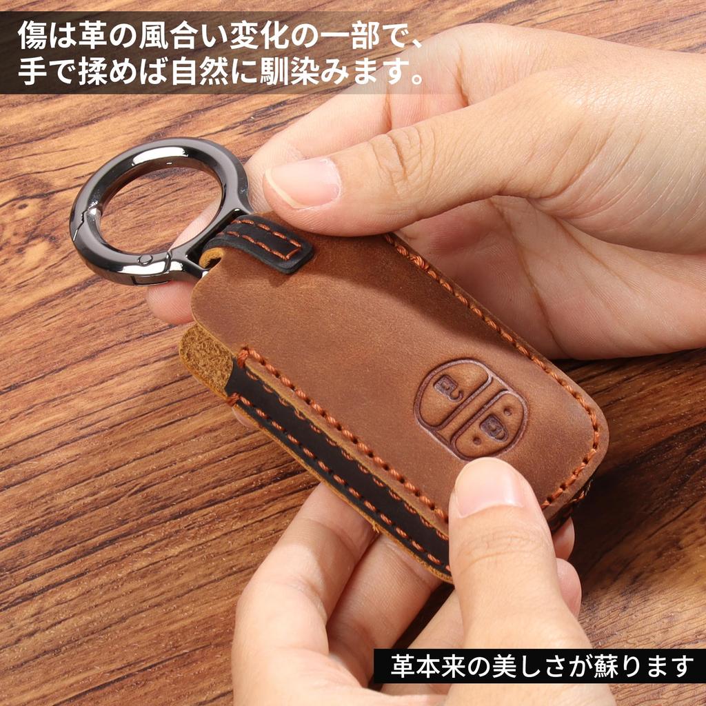 [PIMOHI] Prius Key Case 30 Series Genuine Leather Aqua Key