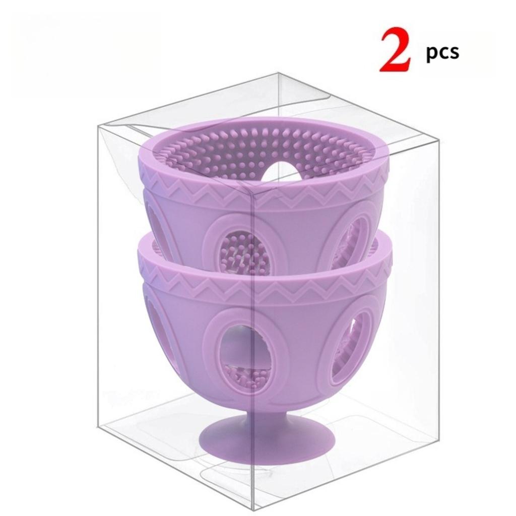 Silicone Egg Cleaning Brush, Dual-Head Egg Washer Scrubber with Bristles, Food-Grade Kitchen Tool for Washing Eggshells