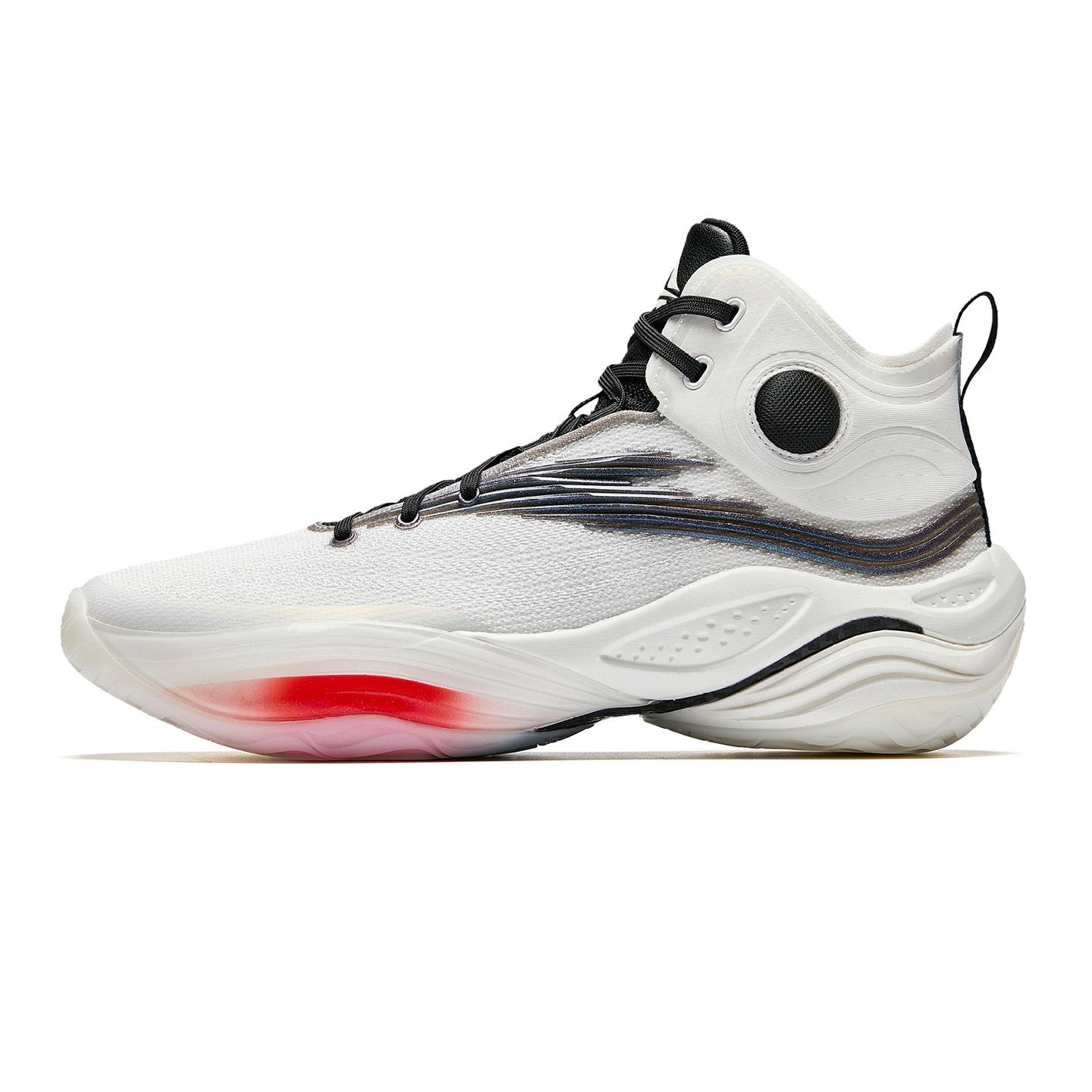 ANTA White Black Red Mens Basketball Shoes 112541117-1 41
