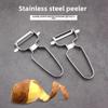 Stainless Steel Peeler - Stainless Steel Fruit and Vegetable Peeler for The Kitchen. Apple Peeler for Apples. Potato Peeler for Potato Skins.