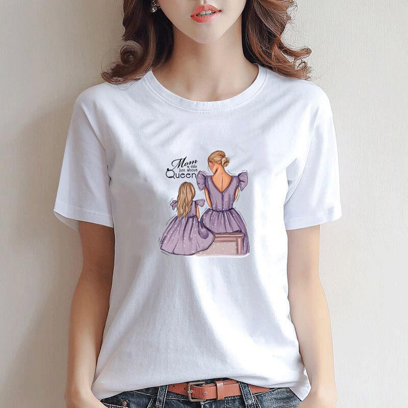 16x19Cm Mama-Mädchen-Aufnäher zum Aufbügeln, Aufdruck auf T-Shirt, Kleideraufkleber, DIY, waschbar, Bekleidungszubehör, Wärmeübertragungsaufkleber auf Kleidung