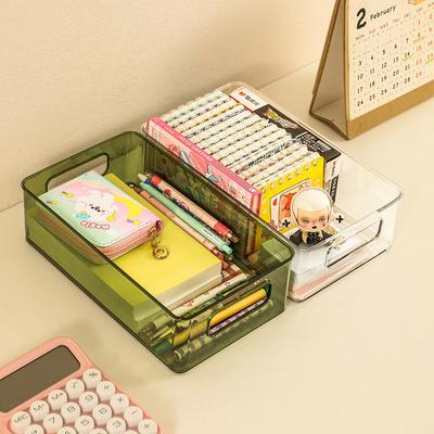 Desktop-Aufbewahrungsbox Kunststoff Acryl Lagerregal Kosmetik Aufbewahrungskorb Transparent Kann Stapelbar Box Schublade Anordnung