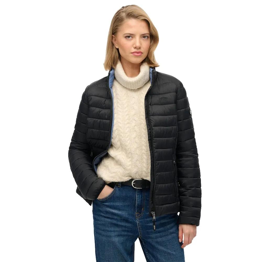 Superdry Damen Schwarz Für W5012067a Fuji Lite Jacke (L), Lässig, Recyceltes Nylon - Bild 3
