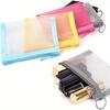 5 pièces/paquet Mini Sacs en Maille à Fermeture Éclair, 10 cm x 12,5 cm, Organisateur d'Accessoires Cosmétiques pour Maquillage, Rouge à Lèvres, Petite Pochette de Rangement pour Kit de Voyage