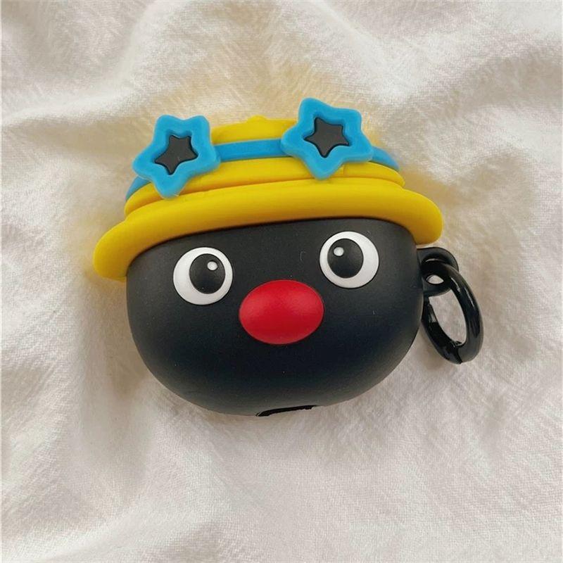 

Чехол для Bluetooth-гарнитуры Airpodspro/Второе поколение Силиконовый мягкий чехол Мужской и женский Третье поколение Забавные рукава для наушников Пятое поколение Мода Airpods Pro/Pro2 Neutral Star Penguin