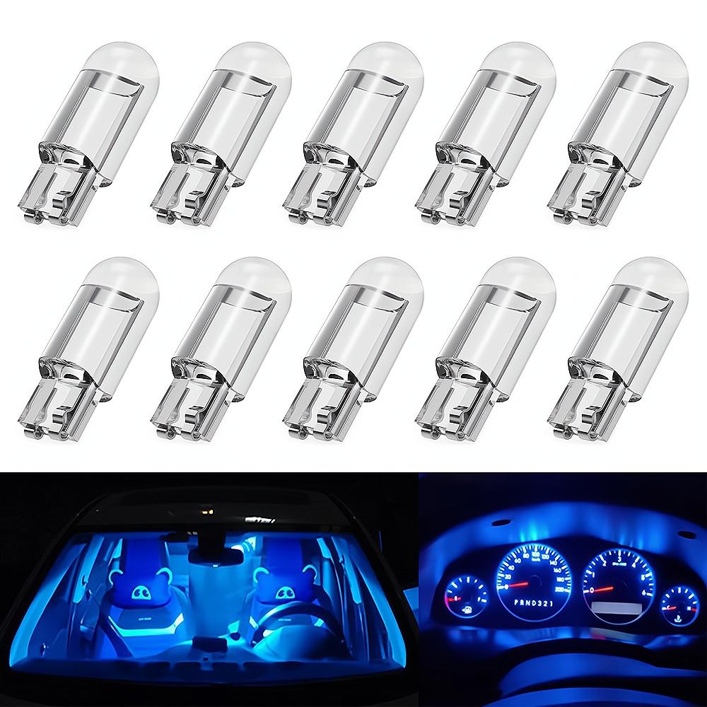 10X T10 W5W Glashülle Cob LED Autoglühbirne 3000K 6000K Mehrfarbig Keil Kennzeichen Karte Innenraum Soffitte Licht Lampe Wasserdicht