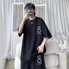 Summer Short Sleeve Loose Fit Men's Suit Casual Trendy Outfit Fashionable Overweight Male Clothing