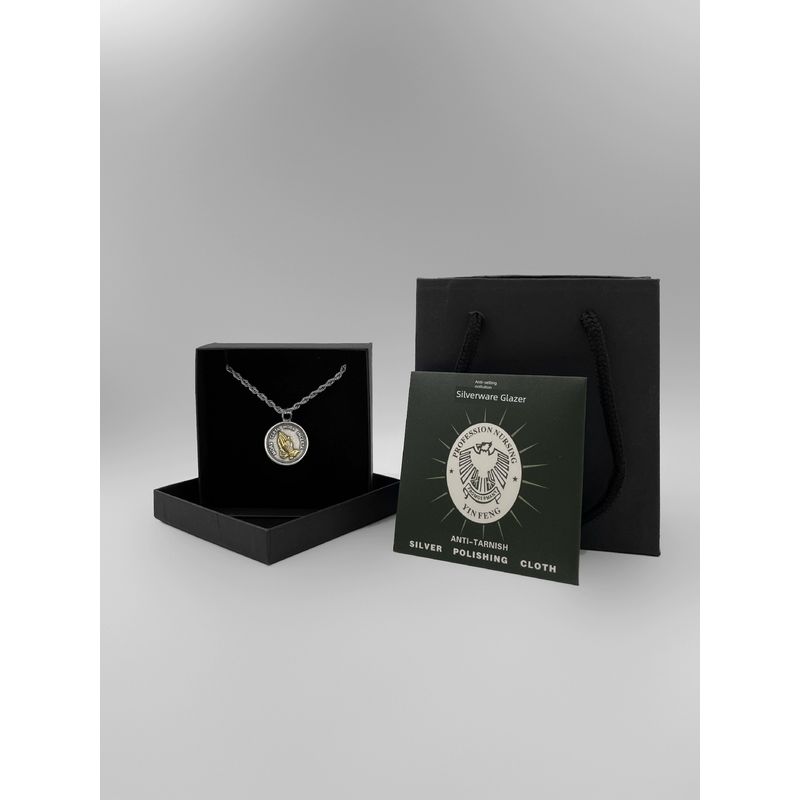 

Whyblue Praying Hands Women s Trendy Pendant Necklace Chain length 60cm