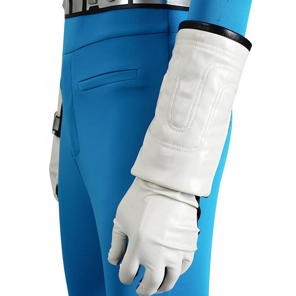 Fantastic Four: Blue Flame Pattern Superhero Costume, New Movie Character Cosplay Jumpsuit, Halloween Bodysuit for Adults, Source Factory