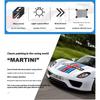 1/18 Porsche 918 Martini Lackiert Limitierte Edition Legierung Druckguss Modellauto Sammlung von Hobby-Ornamenten Ton & Licht Serie Geschenk