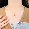 Nouveau Collier Fermoir de Sécurité en Jade Hotan de Style Chinois pour Femmes avec Tempérament Luxueux, Haut de Gamme et Élégant