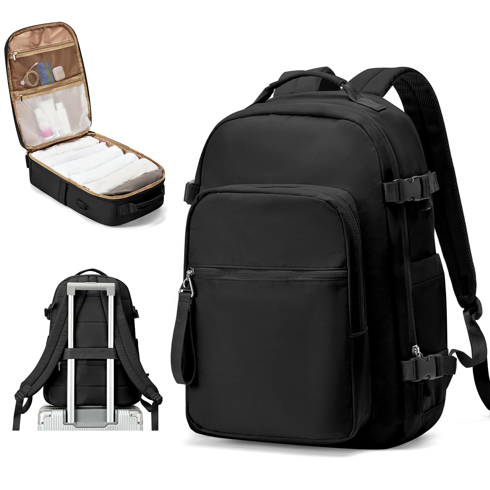 

Рюкзак для путешествий, большой походный рюкзак, водонепроницаемый рюкзак для багажа в самолете для женщин и мужчин, рюкзаки для ноутбуков 15,6 дюймов