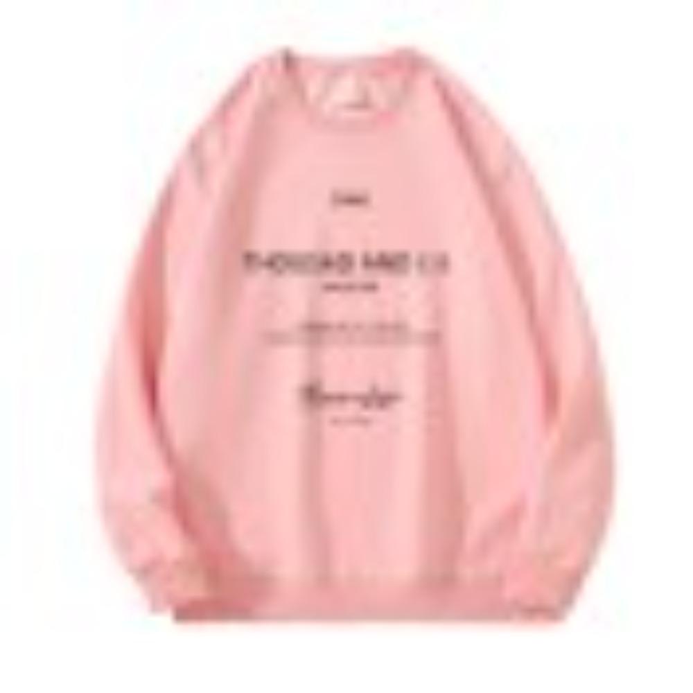 A Large-sized Loose and Trendy Hoodie for Women with A Round Neck, A Retro College Style and A Laid-back Top for Spring and Autumn