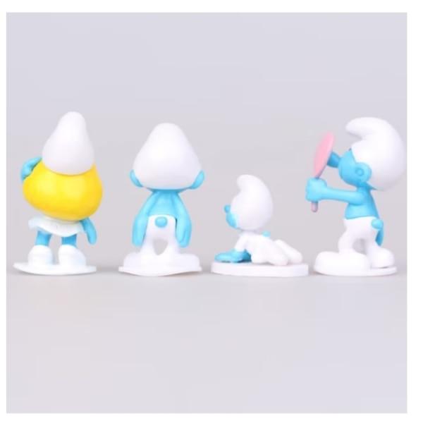 Set of 12 Smurfs Figurines - Gift for Kids, Multicolor Character Collection, Toy Dolls Decorations