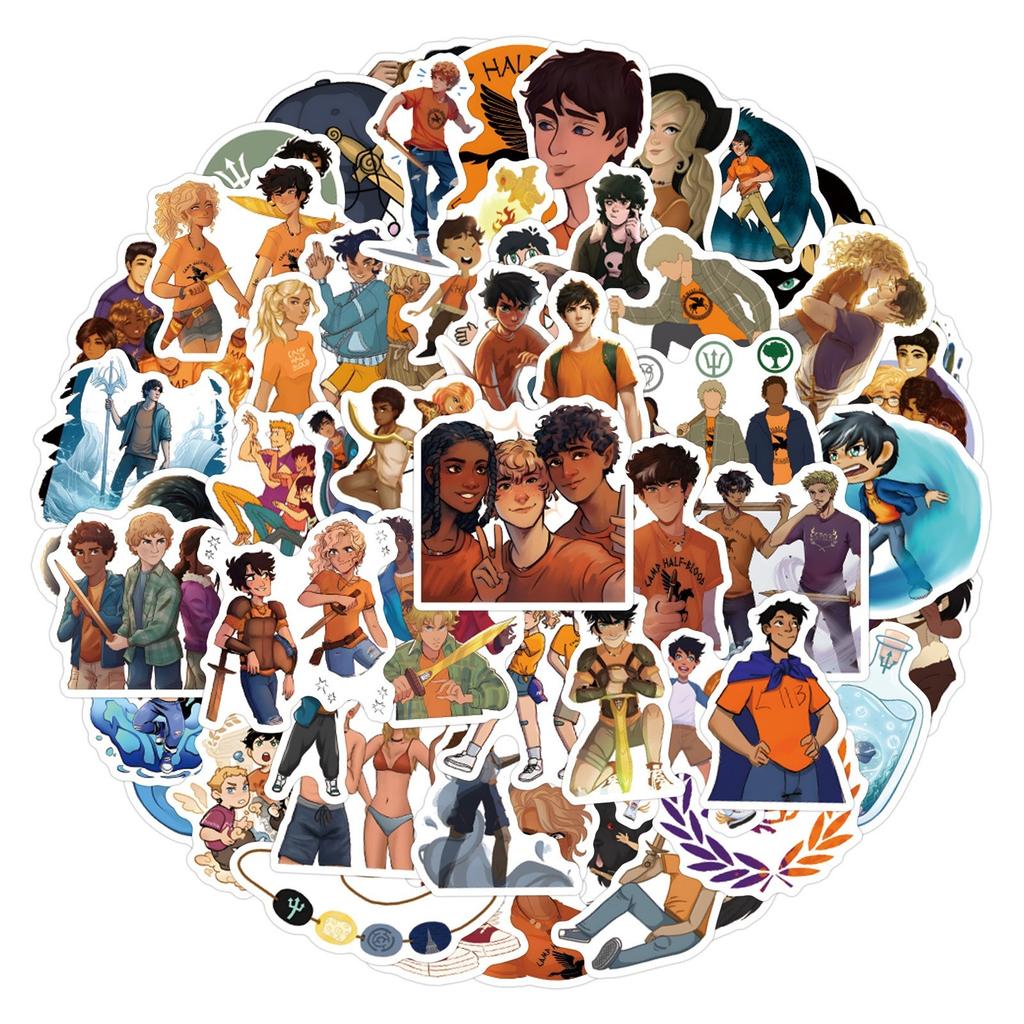 60pcs Suitcase Stickers Waterproof Stickers Scooter Computer Tablet Cartoon Decoration