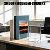 Acrylic Books Holders Table Picture Album Holders for Displaying Books Books Stand, Elegant Design Bookends Bookshelfs