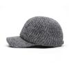 Women's Autumn Winter Warm Wool Baseball Cap Knitted Coldproof Cap