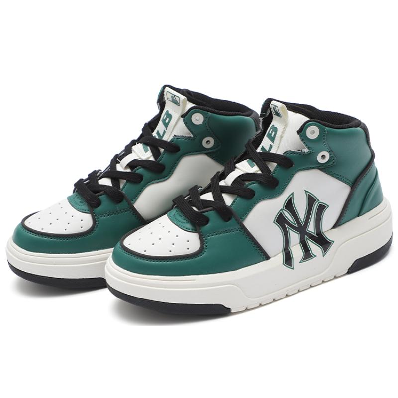 MLB Chunky Liner High top Skateboard Shoes Unisex Green Sneakers 3ASXCB12N-50GND