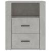 Nightstand Concrete Grey 50 X 36 X 60 Cm Engineered Wood