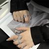 Heavy Industry Premium Full Diamond Zircon Butterfly Open Ring Index Finger Ring Light Luxury Unique Ring Accessories