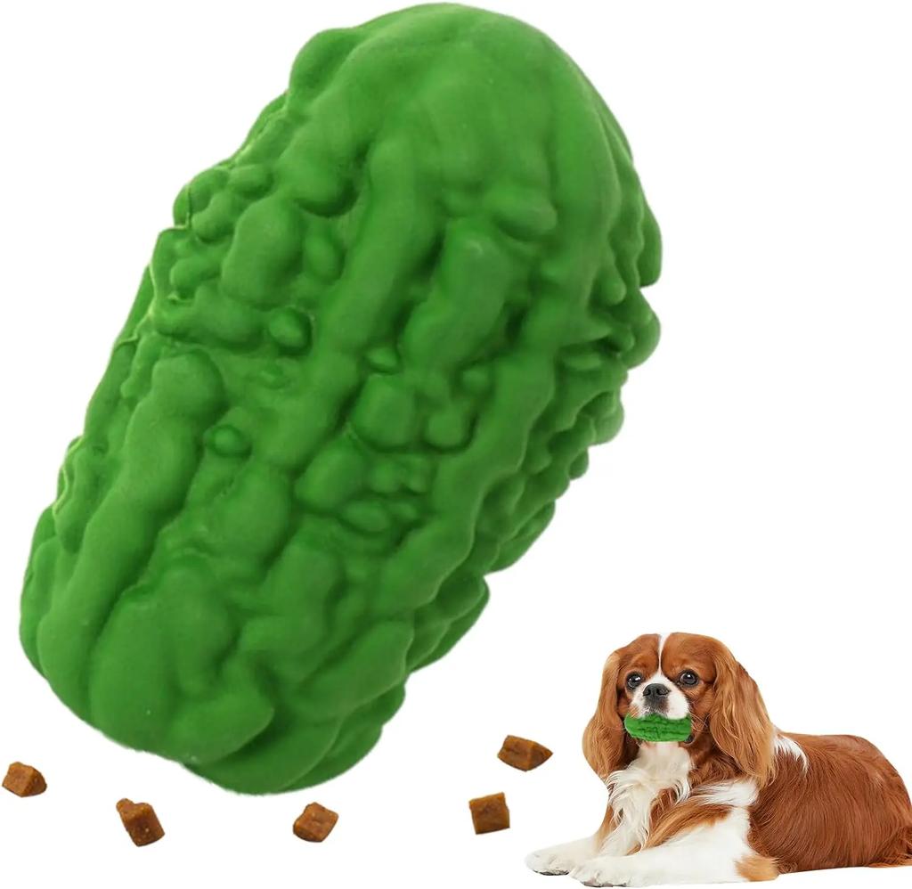 Dog Chew Toys Vegetable Shape Dog Treat-Dispensing Chew Toy Puppy Puzzle Toys Slow Feeder Molar Toothbrush Toys