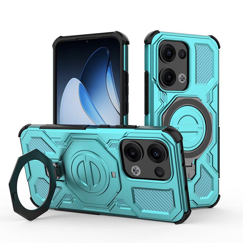 The new model is suitable for OPPO Reno11pro ring magnetic mobile phone case reno 11 airbag anti-drop protective cover.