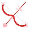 Cupid's Bow and Arrow Set Valentine's Day Weddings Decor Photobooth Props Romantic Angel Costume Couple Party Accessories