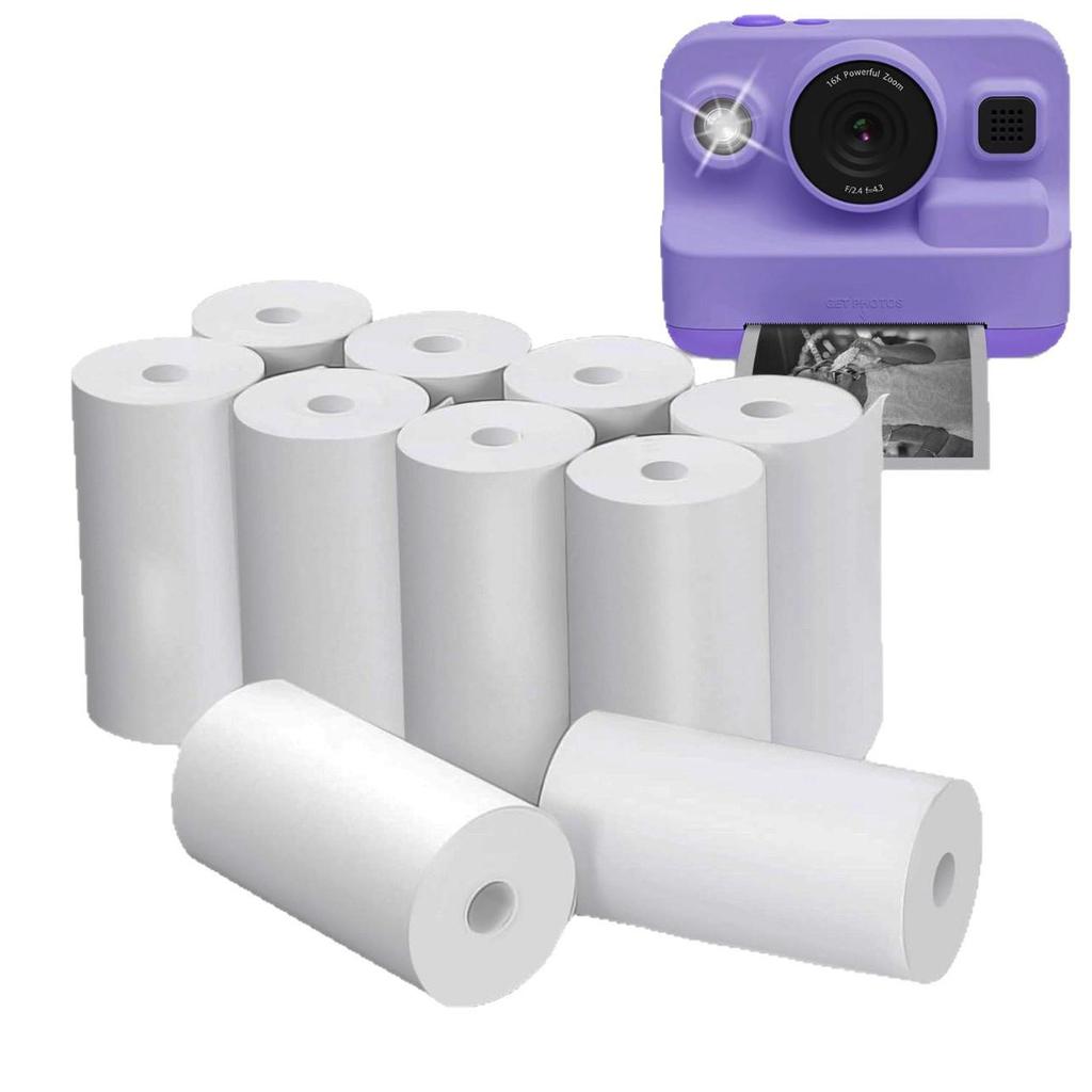 Eco-Friendly BPA-Free Thermal Paper Roll for Kids' and Polaroid Cameras, 57x25mm