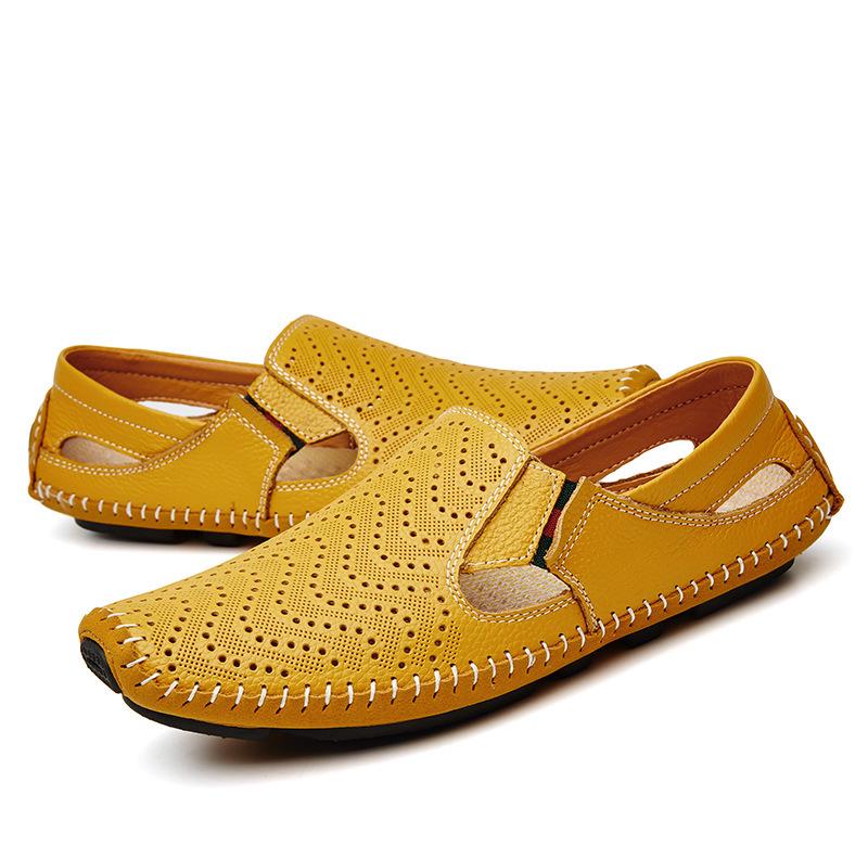 

Мужские кожаные туфли-лодочки в британском стиле для вождения на лето 44