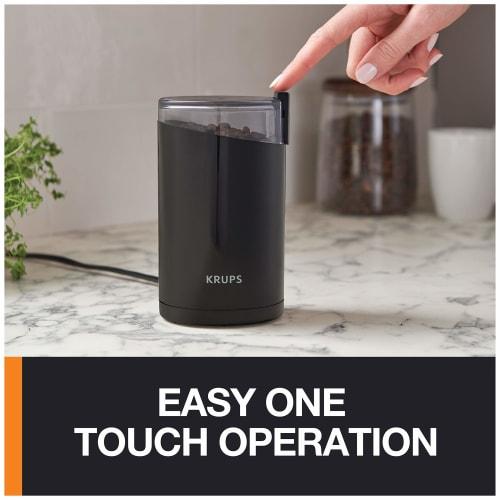 Krups 203 Electric Coffee Grinder, Black