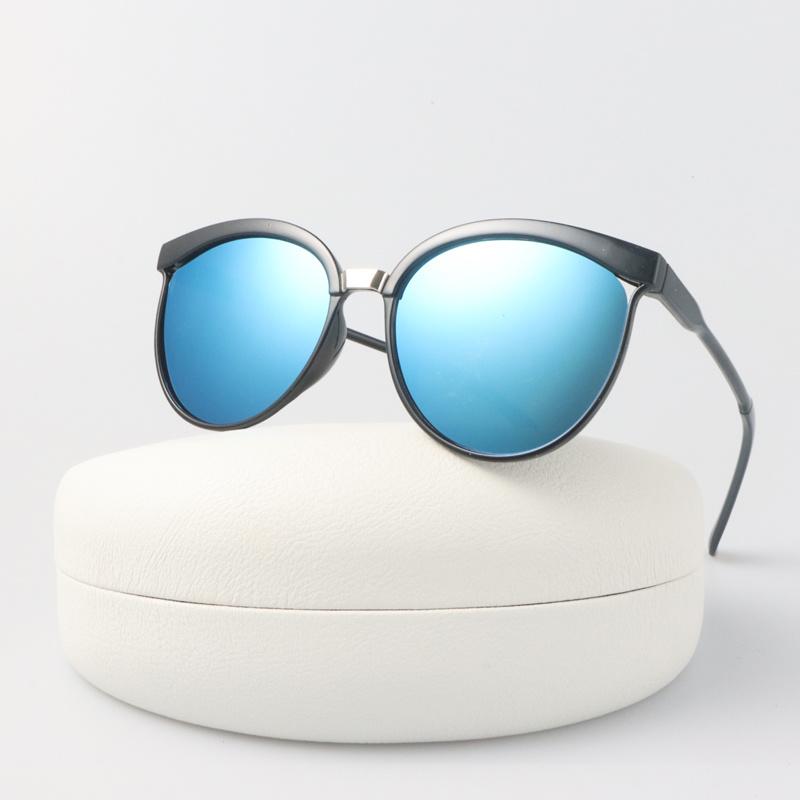 Round Cat Eye Sunglasses Woman Brand Designer Vintage Sun Glasses Female Fashion Shades Multicolor Big Frame
