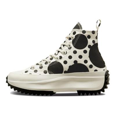 Run Star Hike Platform Neformální Vysoké Plátěné Boty Unisex Tenisky Černá Bílá A01181C