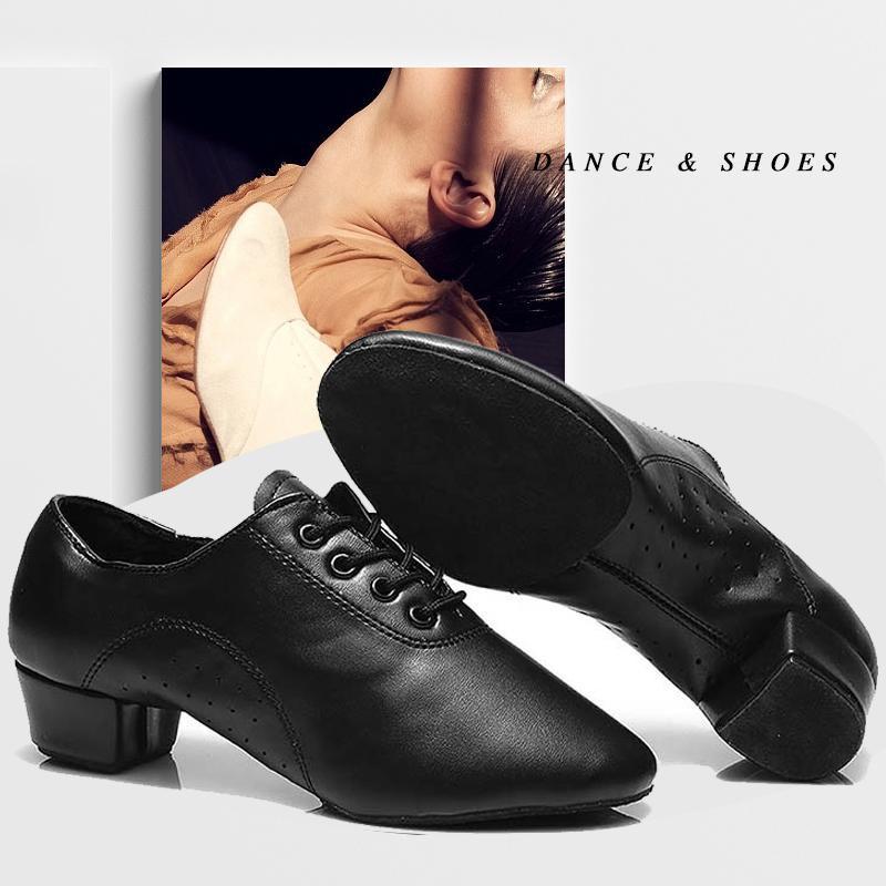 Velikost 30-45 Chlapci Muži Dospělí Latinské Taneční Boty Vnitřní Pánské Tango Sálové Standardní Boty Character Shoes Podpatek 3.5cm Sálové Standardní Taneční Boty