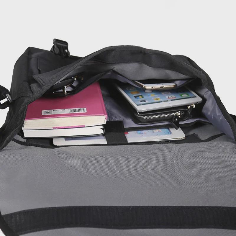 Unisex All-Black Messenger Bag: Versatile, Trendy, Original Brand Shoulder Bag for Men and Women.