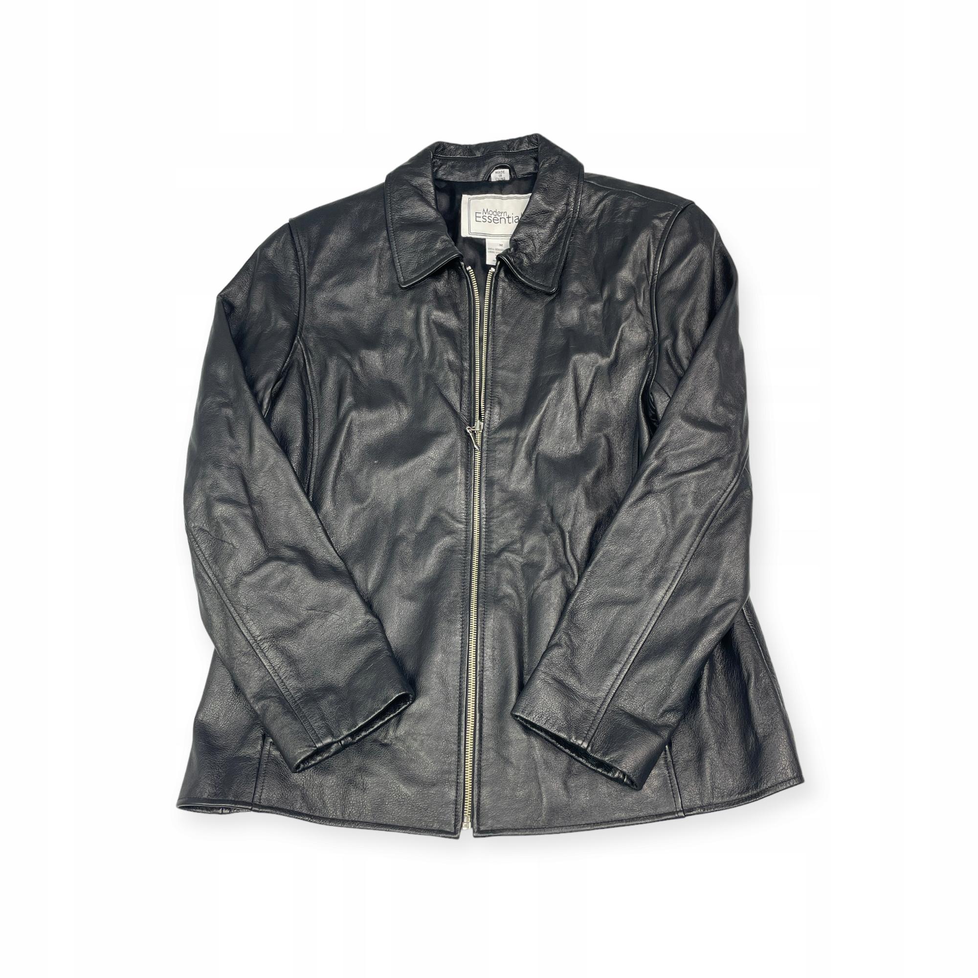

Women s leather jacket black MODERN ESSENTIALS M - Used