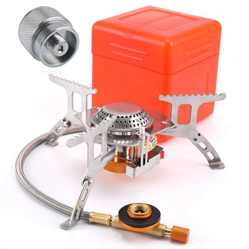 Outdoor Windproof Portable Camping Stove - High Mountain Fire Split Gas Burner