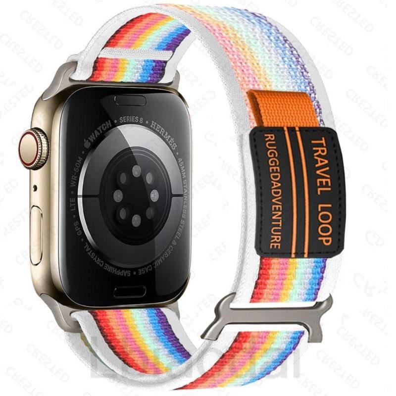 

НОВИЙ Trail loop для ремінців Apple Watch 44 мм Ultra 2 Ремінець 49 мм 45 мм 38/40/41 мм Чорний роз єм iwatch серії 9876543 SE10 42/46 мм S10-46 42 44 45 49mm