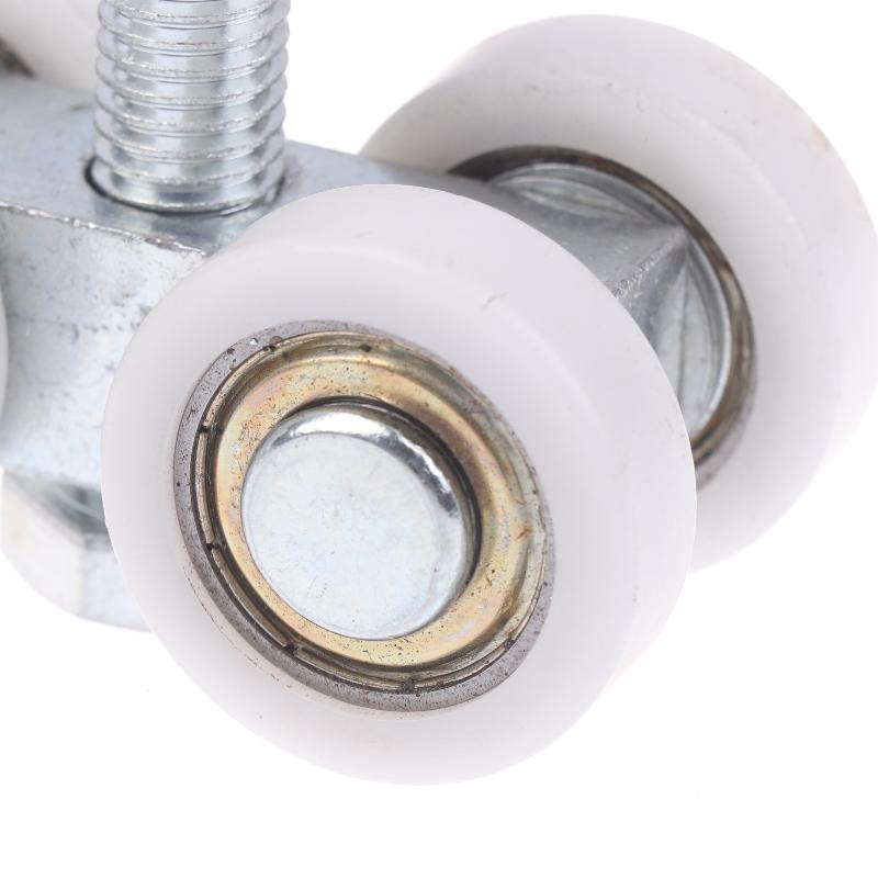 1Pcs Sliding Door Square Mouth Silent Hang Rail Bearing Wheel Iron Pulley M12*90 Industrial Steel Tile Roller Wheel