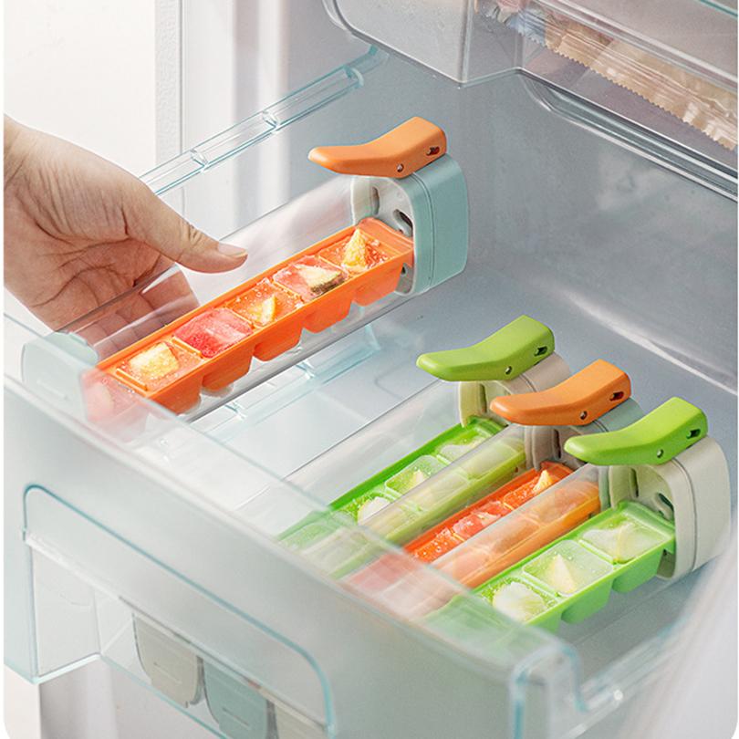 Creative Ice Cube Tray Push and Pop Out Ice Cube Molds for Whiskey Cocktail Drink Easy To Release Ice Box Summer Ice Maker