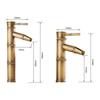 Basin Faucet Antique Brass Bamboo Shape Faucet Sink Mixer Faucet Single Handle Filter Impurities Kitchen Bathroom Accessories