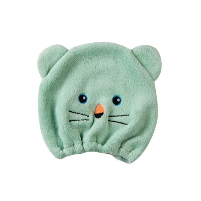 Soft and Strong Absorbing Drying Quick Dry Cartoon Children Baby Shower Cap Hair Bonnet