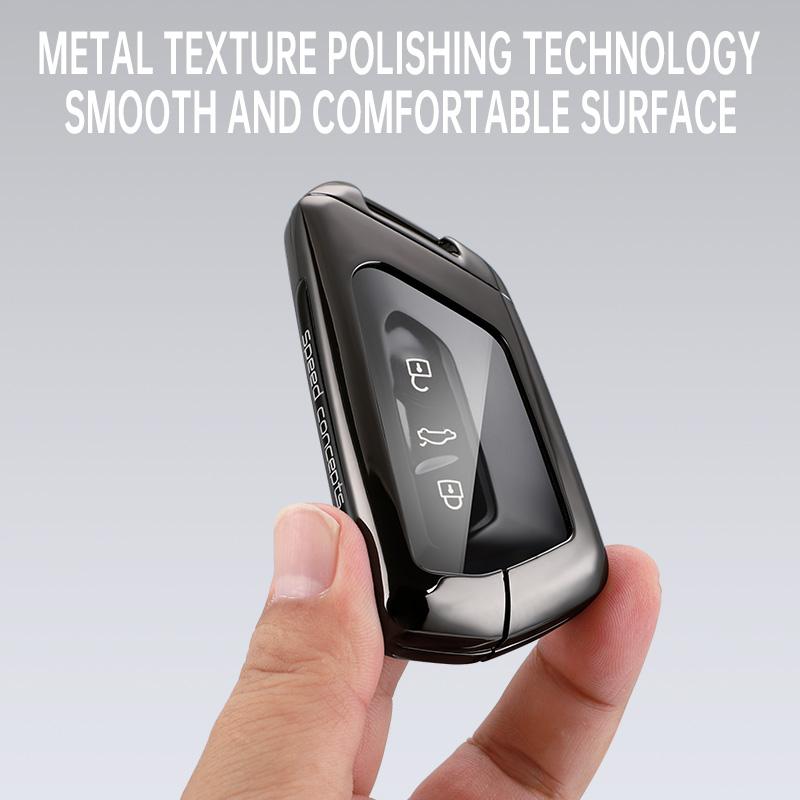 Car Key Case Cover Protect Shell Bag For Vw Volkswagen Golf 8 Mk8 Id.3 Id.4 Cupra Skoda Octavia A8 Seat Leon Mk4