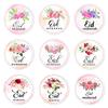 90 Counts Eid Mubarak Wrapping Sticker 40mm Round Wrapping Label for Laptops Phone Case Seal Envelope Card Decoration